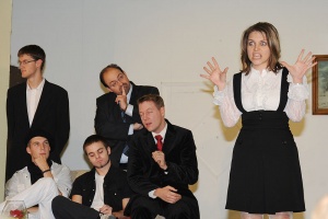 Theatergruppe Augustin Flyer "Pension Schöller"